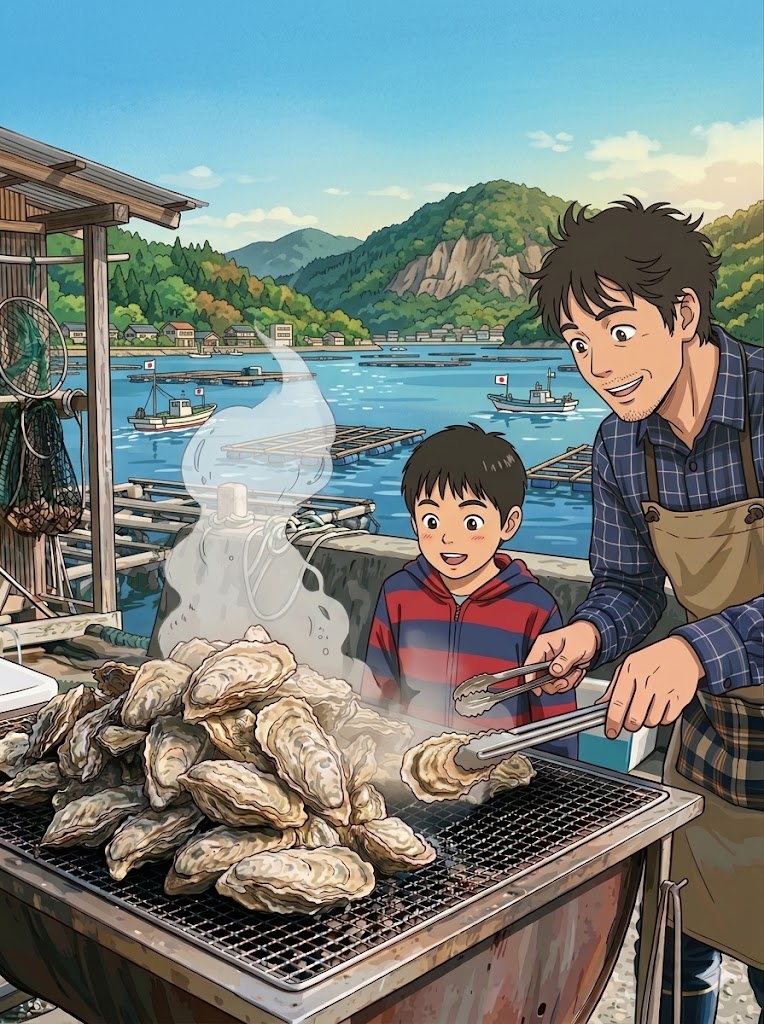 【美味しいものがたくさん！・山田】五感で味わう三陸の恵みと、家族で囲む「カキ小屋」の魔法
