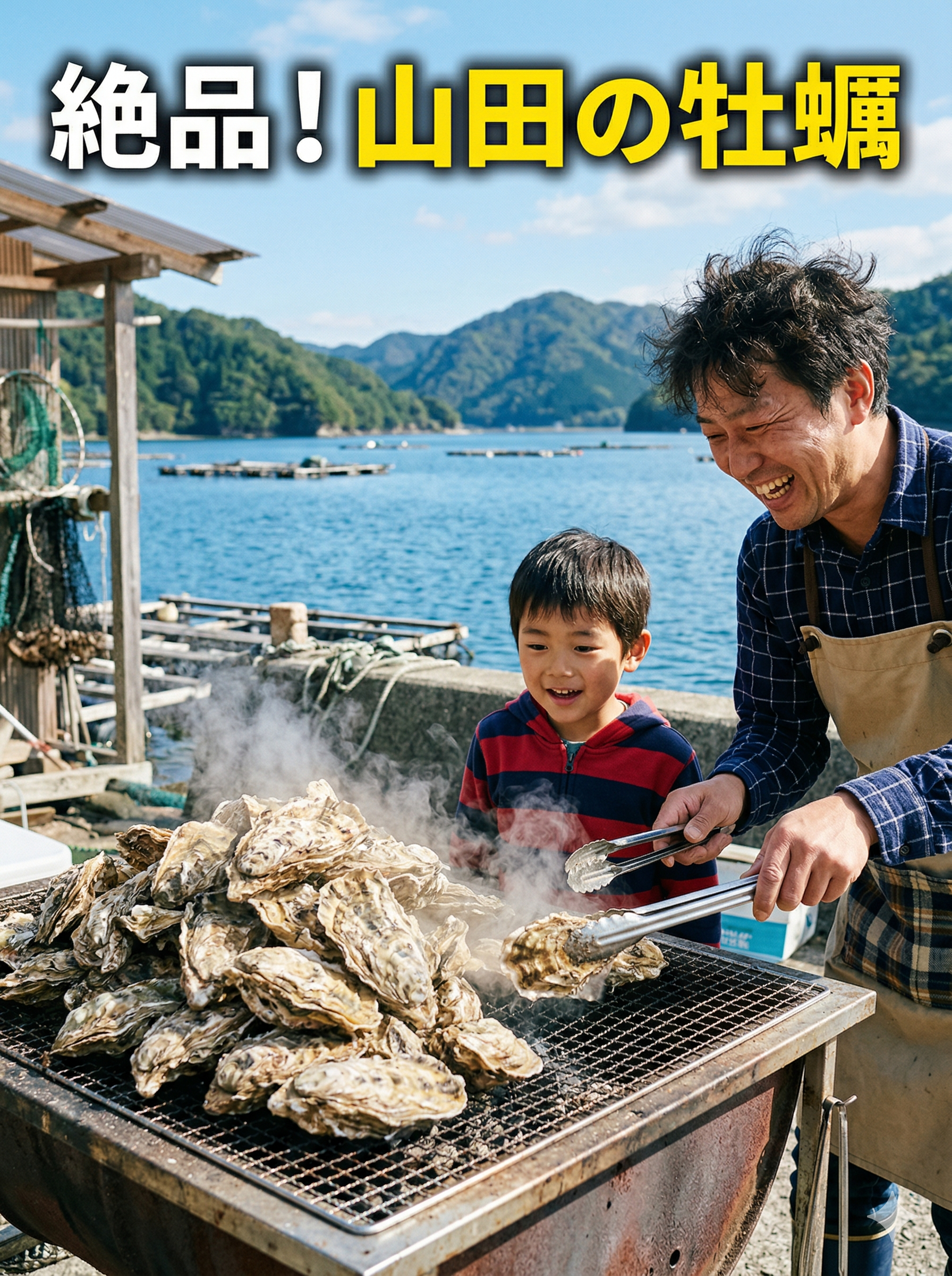 【美味しいものがたくさん！・山田】五感で味わう三陸の恵みと、家族で囲む「カキ小屋」の魔法
